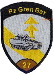 Image de Panzer Grenadier Bataillon 27 braun ohne Klett