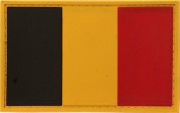 Picture of Belgien Flagge PVC Rubber Patch Abzeichen
