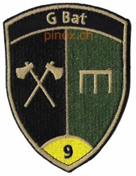 Image de Genie Bataillon 9 gelb mit Klett Abzeichen
