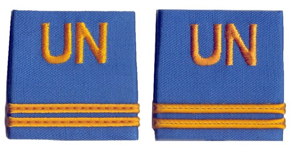 Picture of UN rank insignia First Lieutenant United Nations Troups