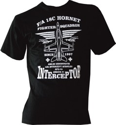 Image de F/A-18 Hornet Flugzeug Vintage Interceptor T-Shirt 
