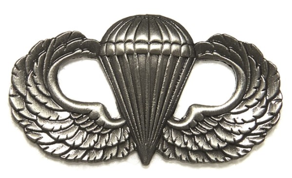 Immagine di Airborne Fallschirm Springerabzeichen SMALL Uniformabzeichen Metall 