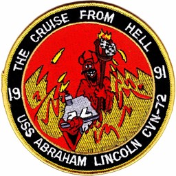 Picture of USS Abraham Lincoln CVN-72 Flugzeugträger The Cruise from Hell 1991