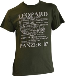 Immagine di Leopard 2 Panzer 87 Schweizer Armee T-Shirt oliv