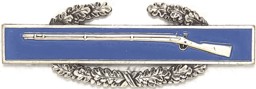 Image de Infanterieabzeichen US Army Schützenspange WWII 1. Auszeichnung mit Kranz Metall Uniformabzeichen