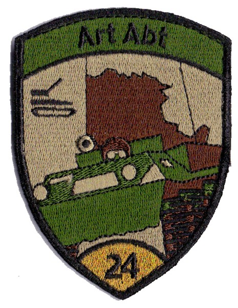 Picture of Artillery Unit 24 gold with Velcro Swiss Army Insignia Patch