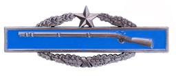 Bild von US Army Infanterie Schützenspange WWII Zweite Auszeichnung Kranz und 1 Stern Metall Uniformabzeichen