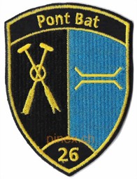 Bild von Pontonier Bat 26 schwarz ohne Klett Armee 21 Abzeichen