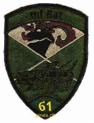 Bild von Inf Bat 61 Infanteriebataillon grün Badge mit Klett