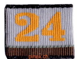 Bild von Übermittlungs Bat 24 Kp 2 braun Achselschlaufe Schweizer Armee, Preis gilt pro Stück