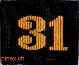 Immagine di Genie Bat 31 schwarz Schulterpatte Schweizer Armee, Preis gilt pro Stück