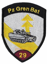 Image de Pz Gren Bataillon 29 weinrot ohne Klett