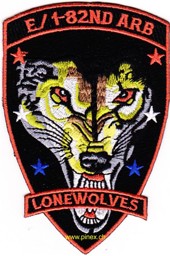 Picture of 1st Squadron 82nd Aviation Attack Recon Battalion E Co Patch LONEWOLVES