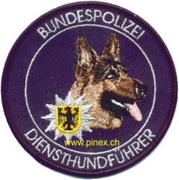 Picture of Bundespolizei Diensthundführer Schäferhund blau mit Klett