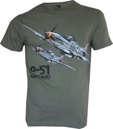 Picture of P-51 Mustang T-Shirt grün