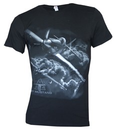 Picture of North American Aviation P-51 Mustang T-Shirt schwarz