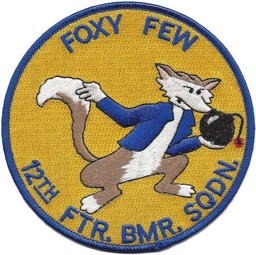 Image de 12th Fighter Bomber Squadron "Foxy Few" US Air Force Abzeichen Patch