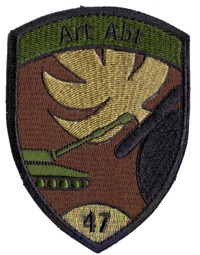 Image de Artillerie Abt 47 gold mit Klett Armeebadge