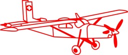 Immagine di PC-6 Porter Flugzeug Autoaufkleber  