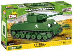 Picture of COBI 2705 Sherman M4 A3E8 Easy Eight Panzer US Army WWII Historical Collection Baustein Set