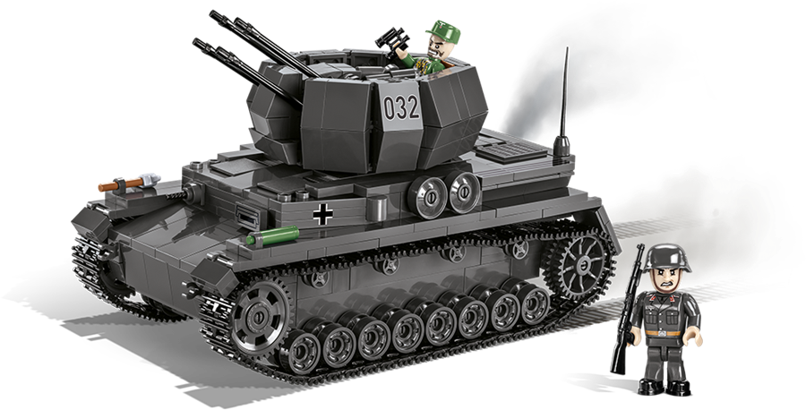 Picture of COBI Flakpanzer IV Wirbelwind Deutsche Wehrmacht Baustein Bausatz 2548