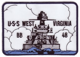 Picture of USS West Virginia BB-48 Schlachtschiff Patch WWII