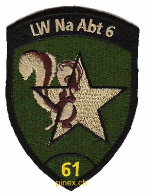 Image de LW Na Abt 6-61 grün mit Klett Luftwaffenbadge