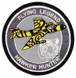 Picture of Hawker Hunter with Tiger stripes Insignia Patch