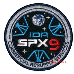 Picture of SpaceX 9 CRS  Commercial Resupply Services Abzeichen Patch Emblem
