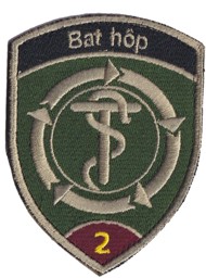 Picture of Bat hôp 2 Badge violett mit Klett