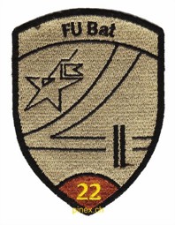 Image de FU Bat 22 braun mit Klett Armee 21 Abzeichen