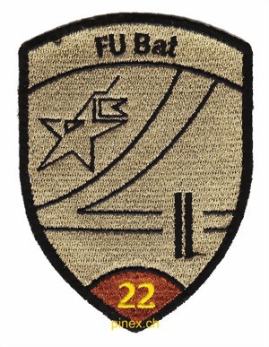 Picture of FU Bat 22 braun mit Klett Armee 21 Abzeichen