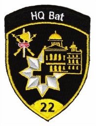Picture of Badge HQ Bataillon 22 gelb