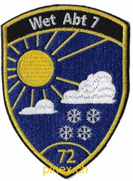 Picture of Wetter Abt 7-72 dunkelblau  Badge ohne Klett 