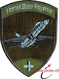 Image de Insigne F/A-18 Hornet Base Aérodrome Militaire Payerne Armee 21 olive avec Velcro