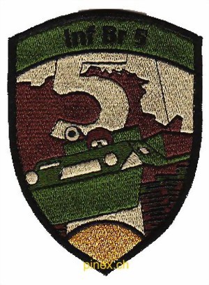 Immagine di Inf Brigade 5 gold Infanteriebrigade mit Klett Armeeabzeichen