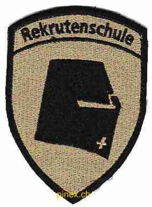 Bild von Panzer Rekrutenschule RS Abzeichen mit Klett 