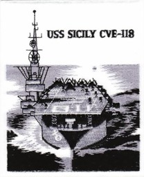 Picture of USS Sicily CVE-118 Flugzeugträger Abzeichen