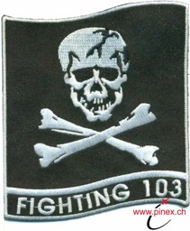 Image de VF-103 Fighting 103 Jolly Rogers Flag Patch Abzeichen Aufnäher