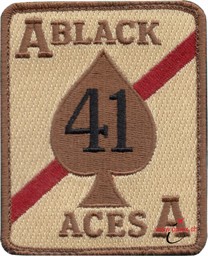 Immagine di VFA 41 Black Aces Sand Geschwaderabzeichen Badge Patch