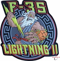 Picture of F-35 Lightning II Logo PVC Rubber Patch 