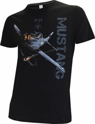 Picture of P-51 Mustang Dogfight Skywear T-Shirt schwarz