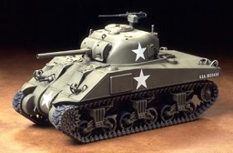Immagine di Tamiya US M4 Sherman WWII Early Production Modellbau Set 1:48 Military Miniature Set No.5