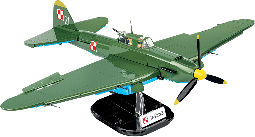 Immagine di Ilyushin IL-2M3 Shturmovik Polnische Luftwaffe WWII Baustein Set 5744 