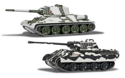 Immagine di T-34 VS Panther Panzer World of Tanks Die Cast Modell Set Corgi
