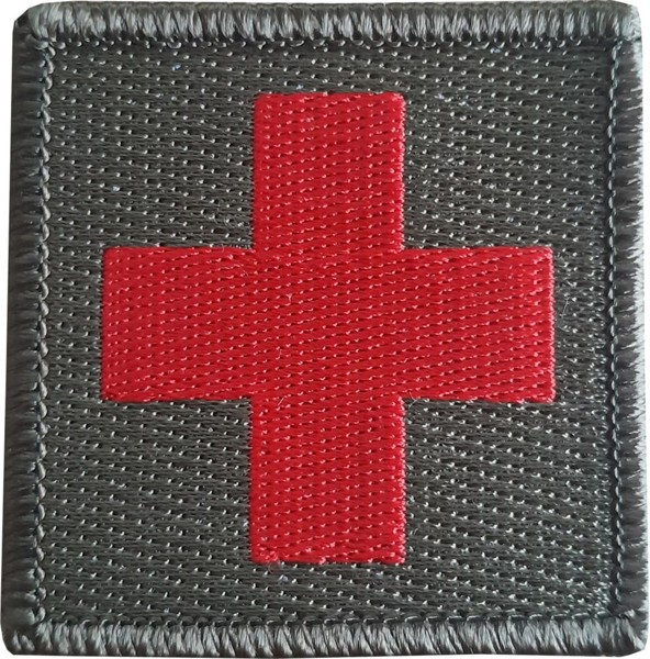Picture of Sanitätsflagge  Sani Rotkreuz Badge oliv tarn