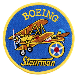 Image de Badge Patch Boeing Stearman 100mm