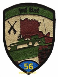 Immagine di Inf Bat 56 blau Infanterieabzeichen mit Klett Armee Badge