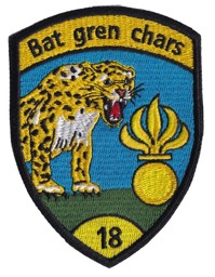 Immagine di Bat gren chars 18 gelb ohne Klett Panzergrenadierabzeichen