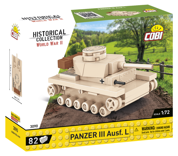 Image de Panzer III Ausf. L Deutsche Wehrmacht Panzer WWII Historical Collection Baustein Set COBI 3090